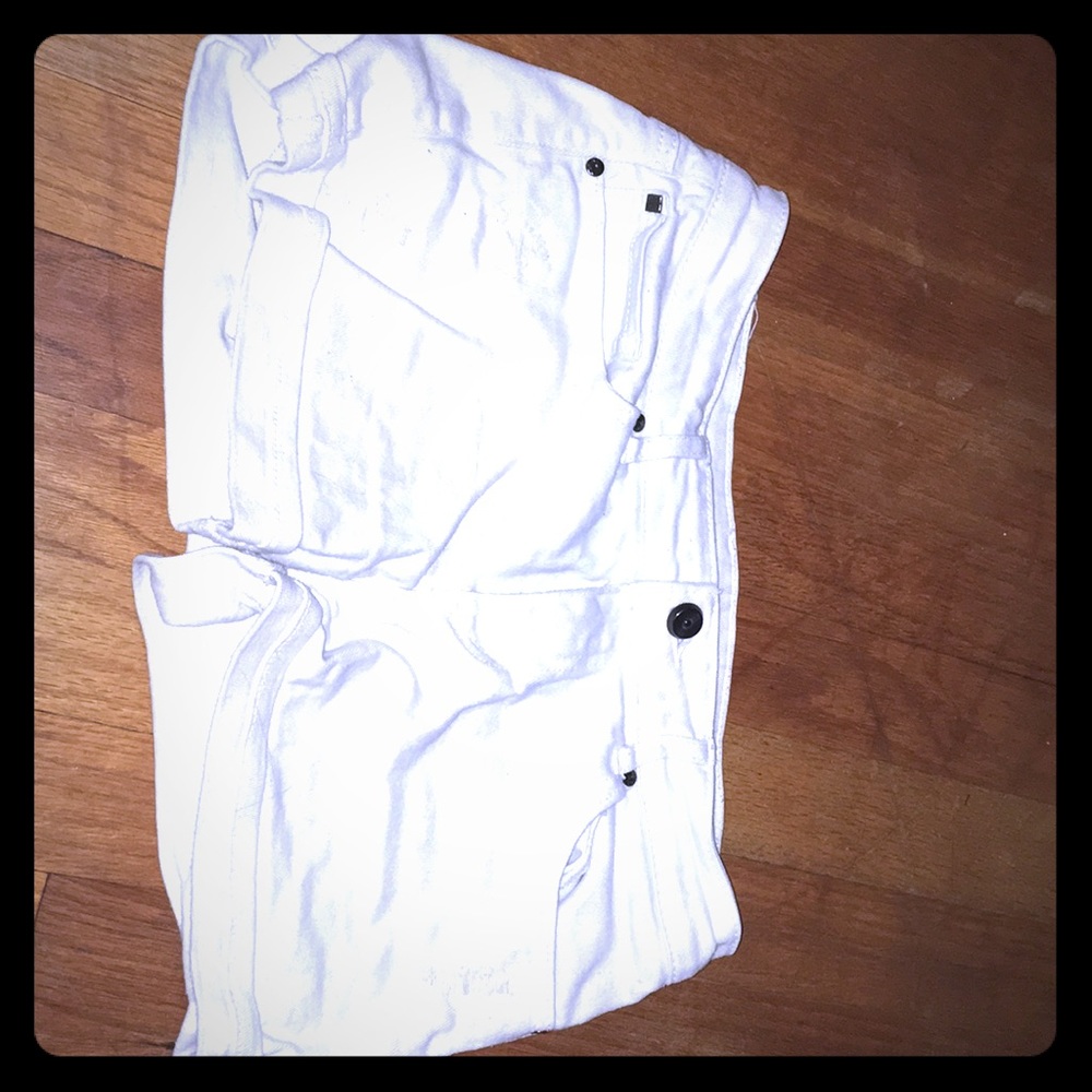 White DKNY shorts